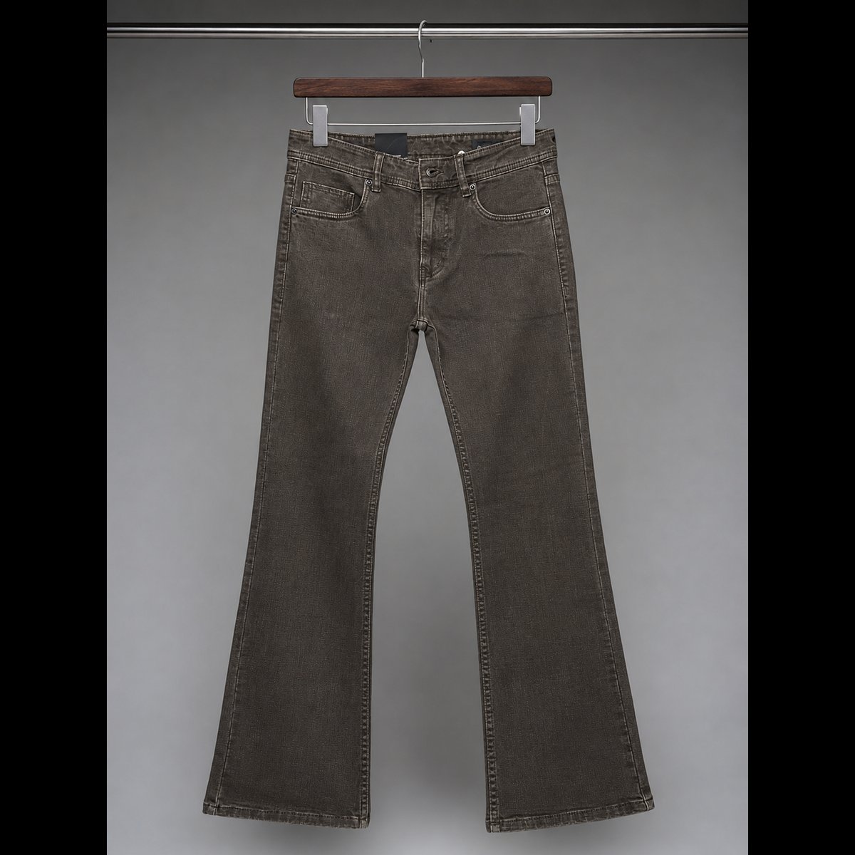 Men's Dark Grey Bootcut Jeans