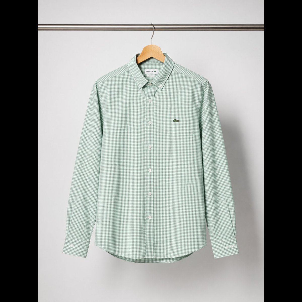 Men's Green Gingham Check Shirt