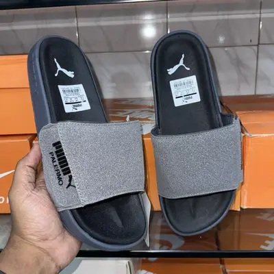 Men's Grey Casual Slip-On Slippers 2
