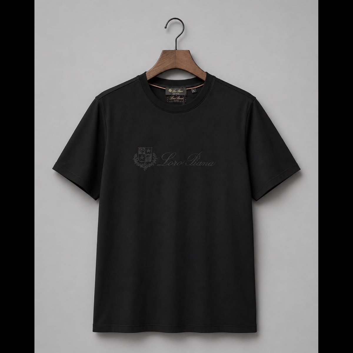 Black Crew Neck Men's T-Shirt