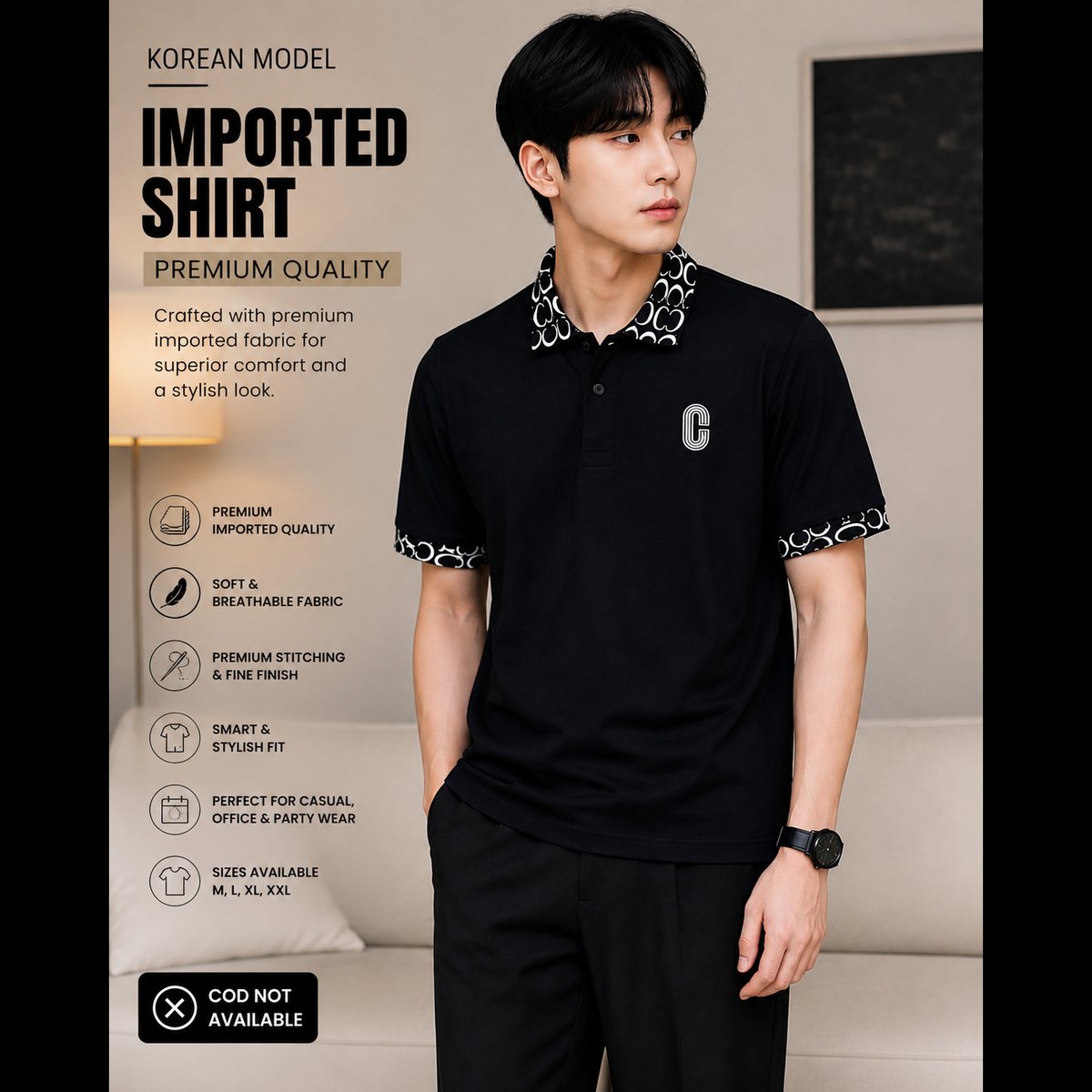Premium Imported Polo T-Shirt ✨