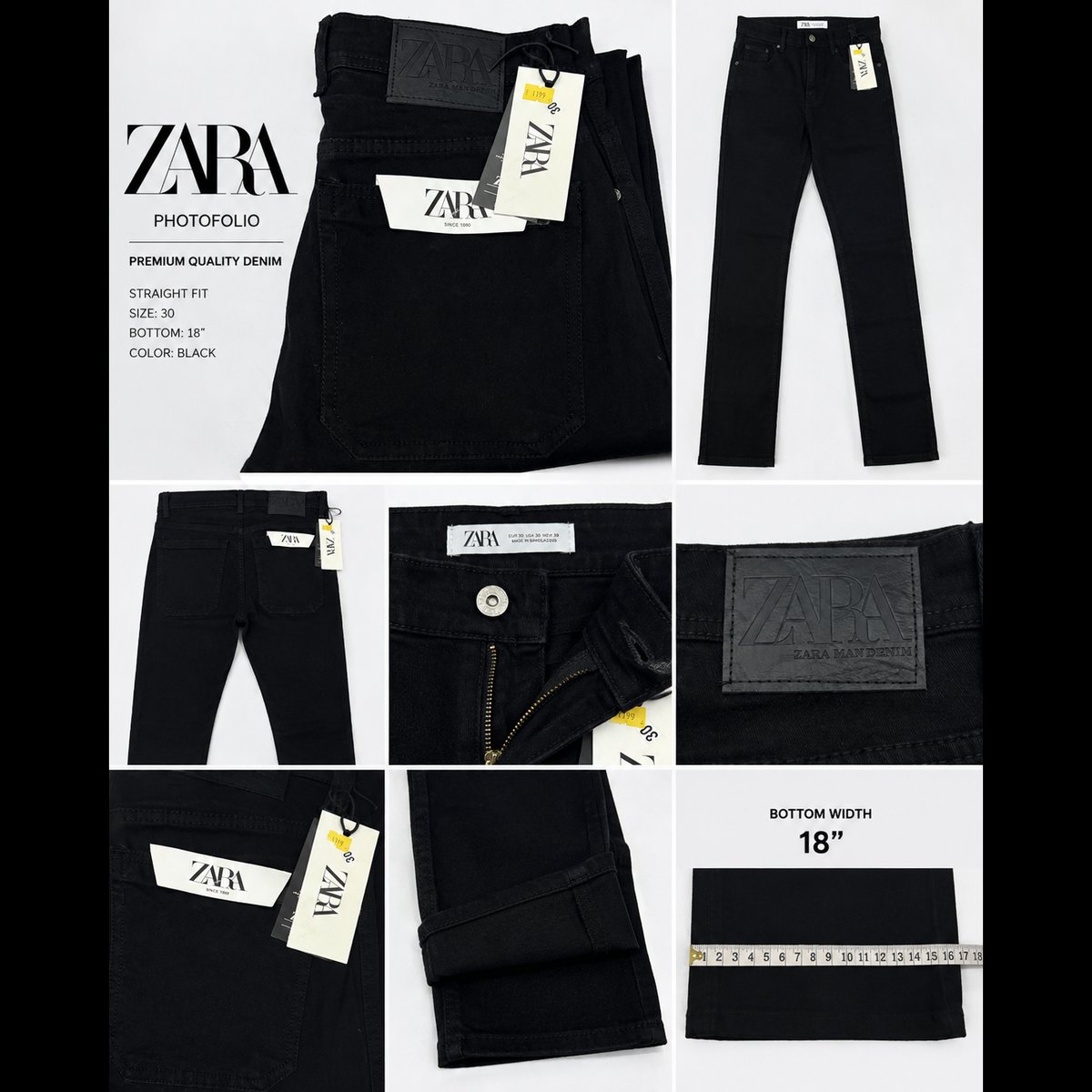 Premium Zara Style Imported Jeans for Men